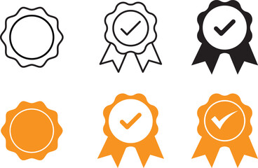guaranteed quality icon. premium quality. award icons. quality assurance. Customer Satisfaction symbols
