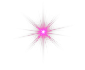 Soft glowing pink star PNG with magical sparkle. Transparent light burst creates a tender and festive accent. Perfect for creative projects, posters, and decorative designs.