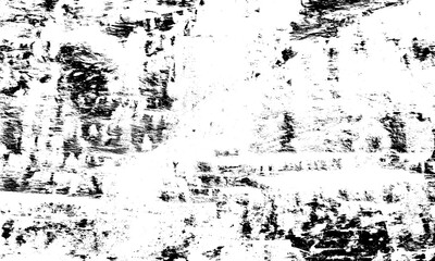 Black and white grunge texture background with rough and distressed surface isolated on transparent background