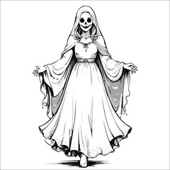 coquette Halloween clipart, Ghost , Halloween