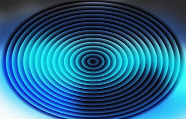 Concentric circles in shades of blue create a mesmerizing abstract pattern with a hypnotic effect and a sense of depth and dimension
