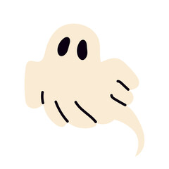 halloween ghost icon - vector illustration