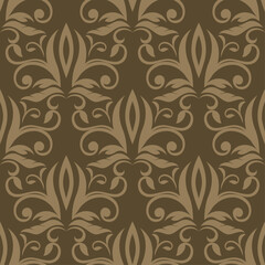 seamless royal vintage old pattern texture vector design paper wall