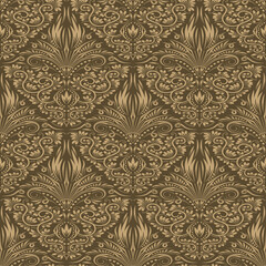seamless royal vintage old pattern texture vector design paper wall