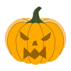 Halloween pumpkin element 2 cute, PNG illustration.