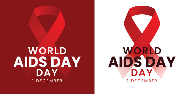 World AIDS Day background design. December 1st, World AIDS awareness and prevention. Vector illustration - Powered by Adobe
