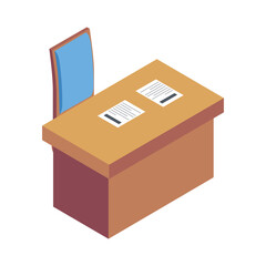 Office Table Vector icon which can easily modify or edit