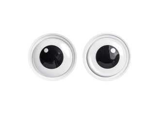 Googly Eyes Isolated on Transparent Background – Fun Cartoon Eyes Clipart PNG