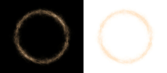 Highquality circular smoke PNG overlay with transparent swirling mist and grey vapor textures for dynamic visuals