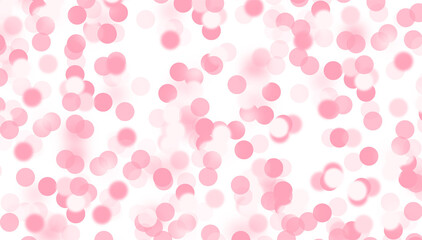 pink, and red bokeh light garland with glowing bulbs and sparkling dots. Soft festive illumination