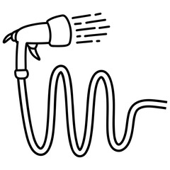 gardening hose water icon