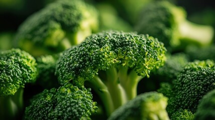 Fresh broccoli close up