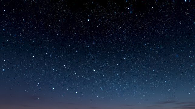 A mesmerizing night sky filled with twinkling stars, offering a sense of wonder and tranquility. The celestial canvas is speckled with countless points of light.