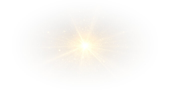 Golden festive illumination