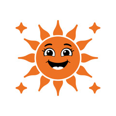 Cheerful emoji icon vector on White Background ,Vector Art Illustration on white background.