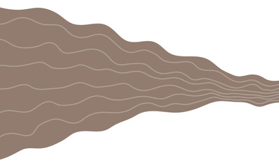 Brown soil layers. Sedimentary strata	