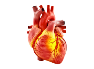 Elaborate curled dark brown mustache isolated on transparent background