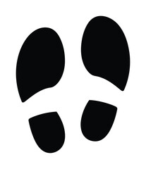 Footsteps Icon Vector for Direction and Tracking