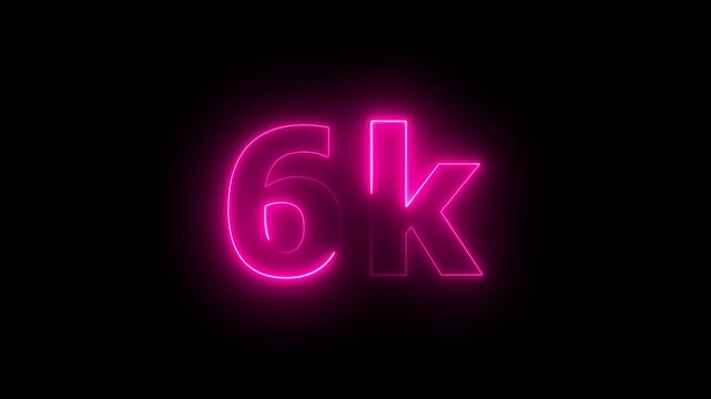 Thank You 6K Followers, 6k subscribe celebration  Social Media Milestone Celebration future concept Post, Confetti celebrate party effects, social media 