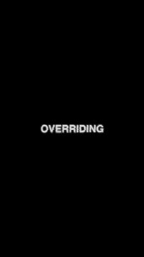 Dark background with the word overriding centered. Suitable for designs needing a bold text overlay, digital art, or dramatic visuals.