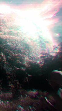 Futuristic alien portal glowing with cosmic light, surreal energy vortex, mysterious extraterrestrial atmosphere, seamless loop animation background