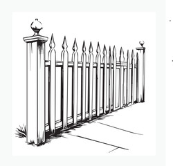 wrought iron fence