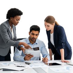 business team working together