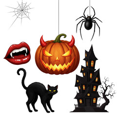 halloween background with pumpkin