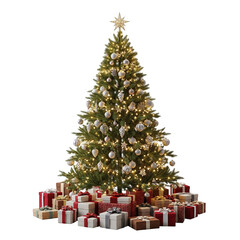 christmas tree with gifts