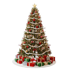 christmas tree with gifts