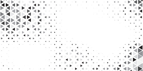 Obraz premium Triangular geometric pattern. Black white triangle background. vector illustration eps10
