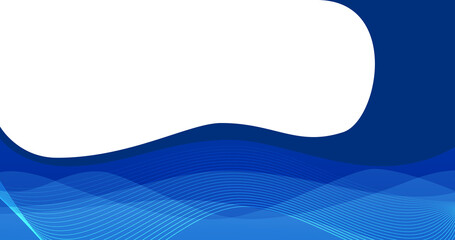 Modern Blue Abstract Wave Background in 4K