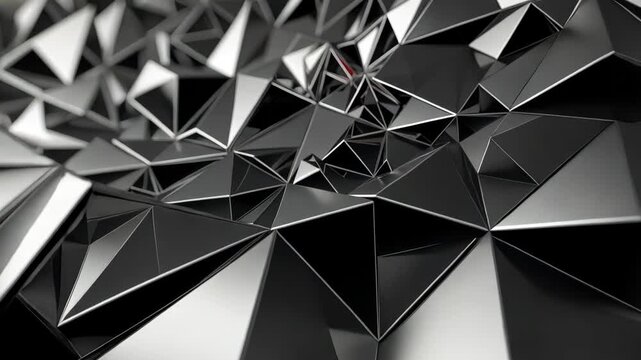 Futuristic abstract geometric background, Loopable 4k