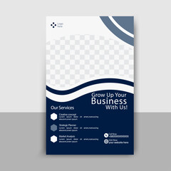 Abstract geometric roll up banner design with vibrant colors