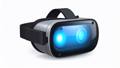 VR Headset on White Background