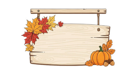 autumn leaves and pumpkins