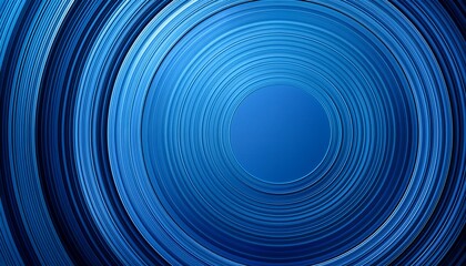 Obraz premium Modern Abstract Blue Background With Circular Lines Geometric Stripe Line Art Design For Poster Brochure Cover Website Header Web Banner Presentation