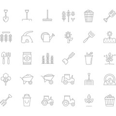 Minimalist Outline Handdrawn Kitchen Utensil and Cooking Equipment Icon Set