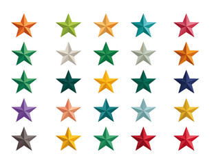 Obraz premium Dynamic Color Star Collection