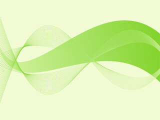 abstract green wave background effect