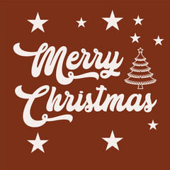 Festive christmas t shirt logo design