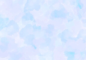 水彩で描いた水色の水彩テクスチャ背景