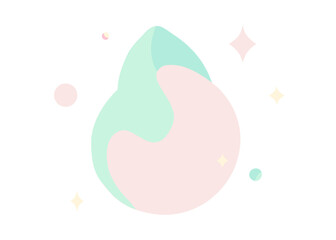watercolor glowing pastel shapes background illustration