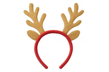 Reindeer antlers headband concept for christmas celebration