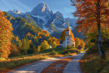  Idyllic Autumn Scene Bavaria