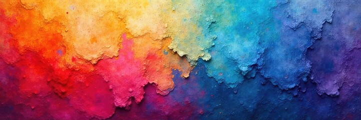 Fototapeta premium Vibrant and textured background featuring multiple layers of paint in various shades and hues, perfect for design projects needing a creative and artistic backdrop , creative backdrop, impression
