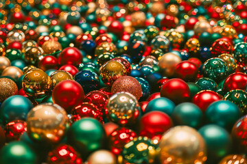 Vibrant christmas background featuring rich red, green, and gold tones for festive spirit