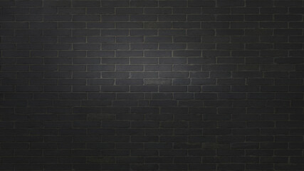 Dark Black Brick Wall