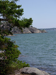 Scenic view of coastal landscapes in summer