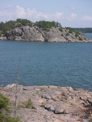 Scenic view of coastal landscapes in summer